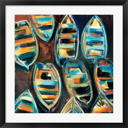 Framed Boat Pods Print