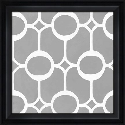 Framed Latticework Tile II Print