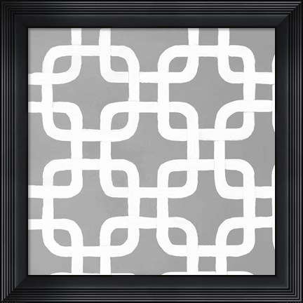 Framed Latticework Tile IV Print