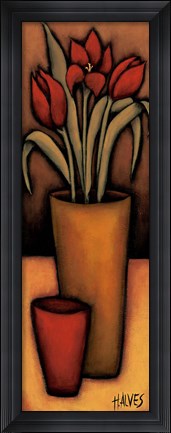 Framed Tulipas Vermelhas Print