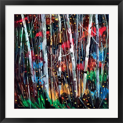 Framed Autumn Fireworks Print