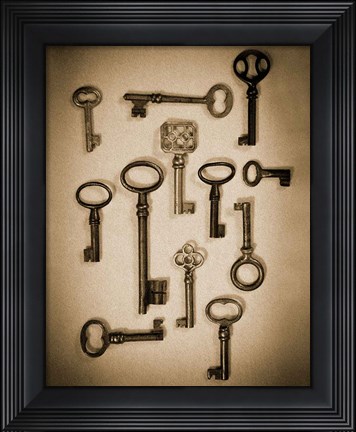 Framed Key Elements I Print