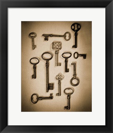 Framed Key Elements I Print