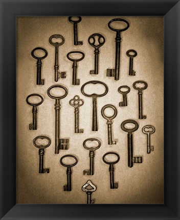 Framed Key Elements II Print