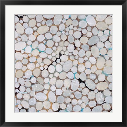 Framed River Pebbles Print