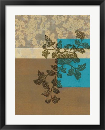 Framed Peony Branch II Print