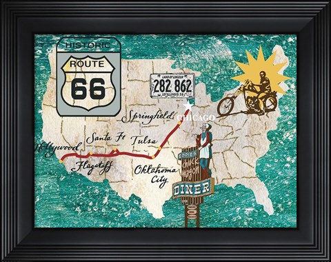 Framed Retro Roadtrip II Print