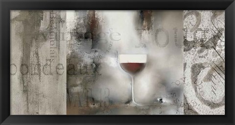 Framed Cellar Wine II Print