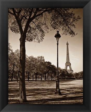 Framed Afternoon Stroll - Paris I Print