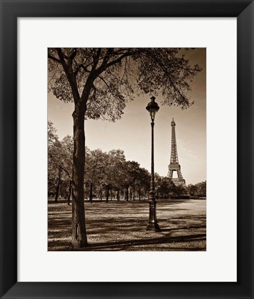 Framed Afternoon Stroll - Paris I Print