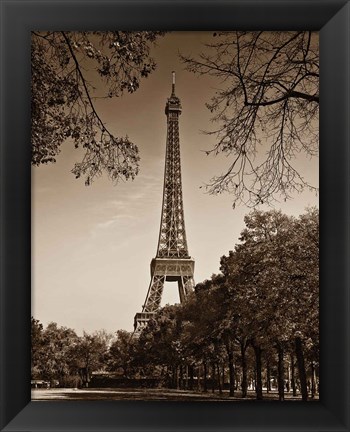 Framed Afternoon Stroll - Paris II Print