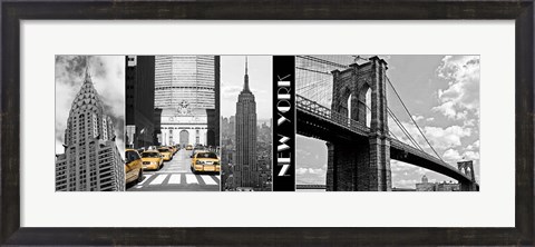 Framed Glimpse of NY Print