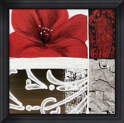 Framed Flora I Print