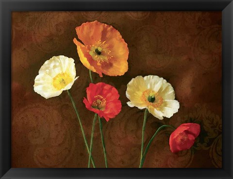 Framed Poppy Perfection I Print