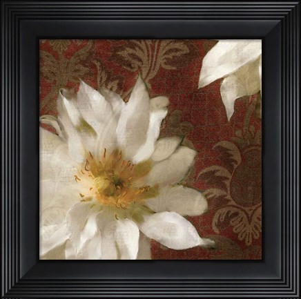 Framed Royal Clematis I Print