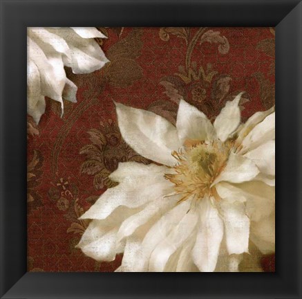 Framed Royal Clematis II Print