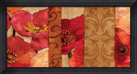 Framed Poppy Patterns Print