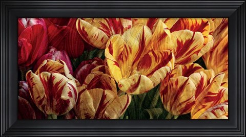 Framed Floral Tapestry Print