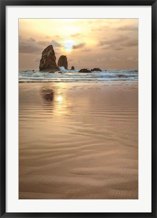 Framed Sunset Silhouette Print