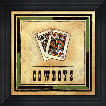Framed Cowboys Print