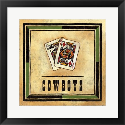 Framed Cowboys Print