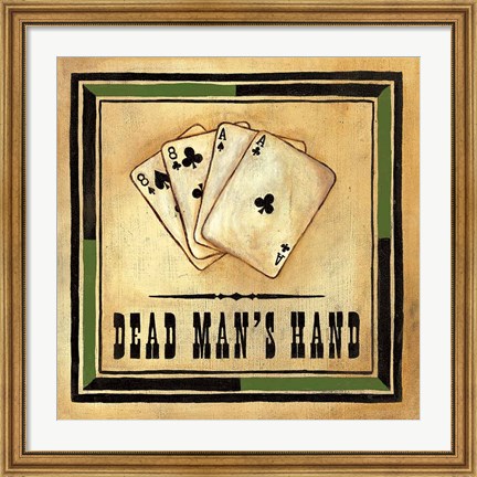 Framed Dead Man&#39;s Hand Print