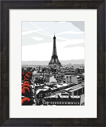 Framed Paris I Print