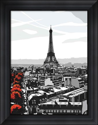 Framed Paris I Print