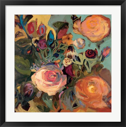 Framed Rose Garden II Print