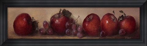 Framed Apples and Grapes Print