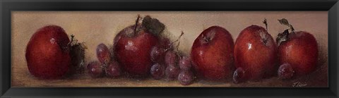 Framed Apples and Grapes Print