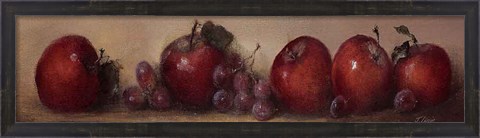 Framed Apples and Grapes Print
