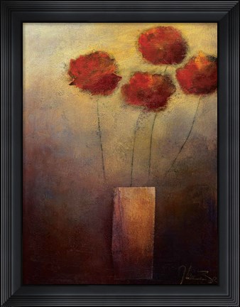 Framed Flowers For Me Print