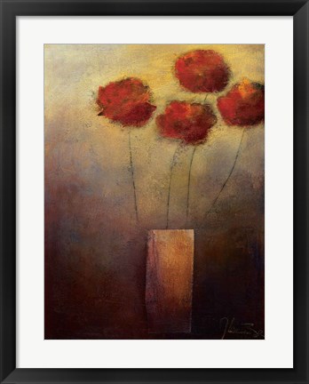 Framed Flowers For Me Print