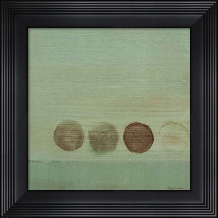 Framed Aqua Drops I Print