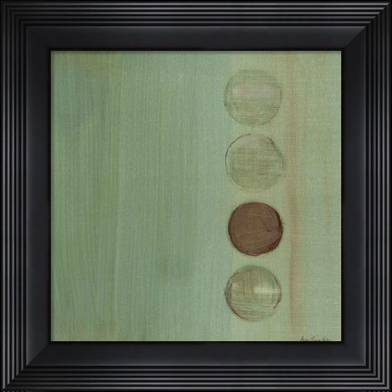 Framed Aqua Drops II Print