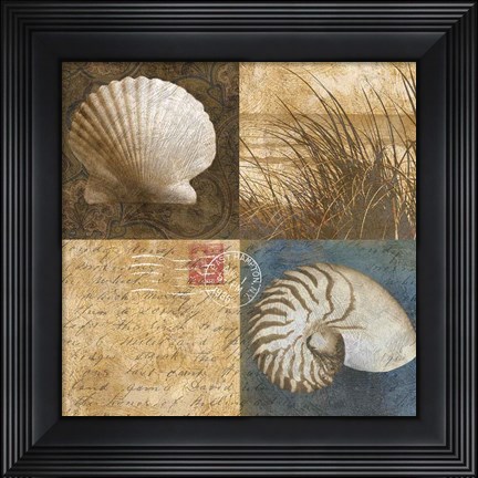 Framed Seaside Memories I Print