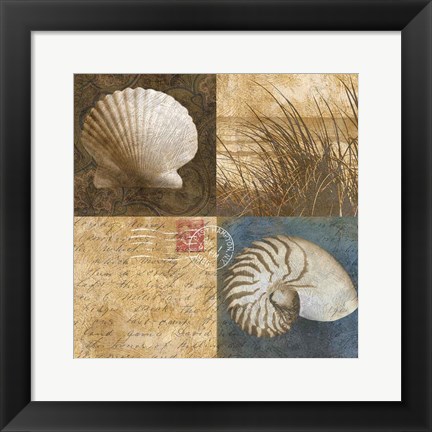 Framed Seaside Memories I Print