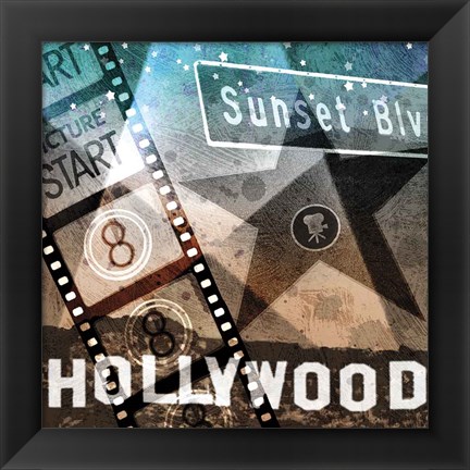 Framed Sunset Blvd Print