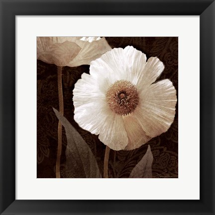 Framed Paisley Poppy II Print