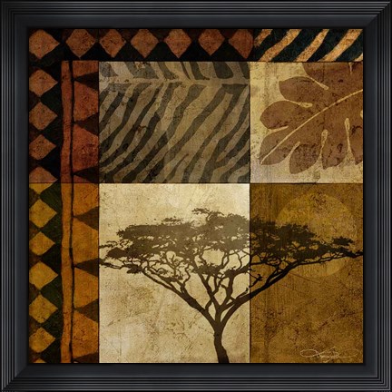 Framed Acacia Sunrise I Print