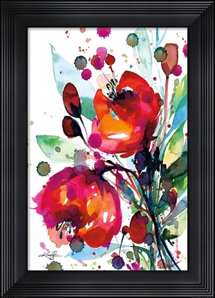 Framed Floral Dream I Print