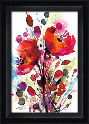 Framed Floral Dream II Print