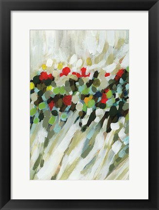 Framed Poppy Swirls II Print