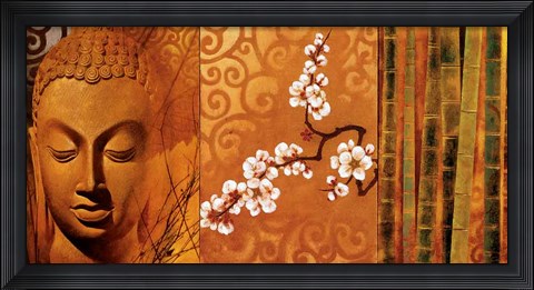 Framed Buddha Panel I Print