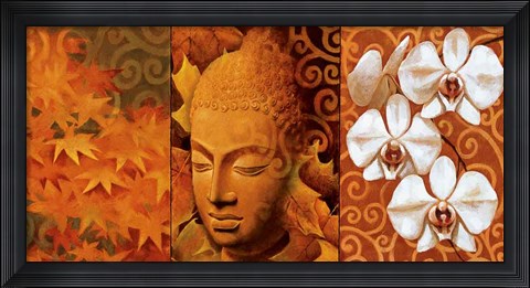 Framed Buddha Panel II Print