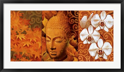 Framed Buddha Panel II Print