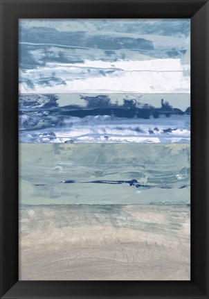 Framed Coastal Hues I Print