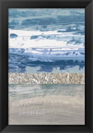 Framed Coastal Hues II Print