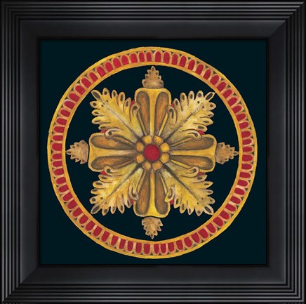 Framed Rosette II Print